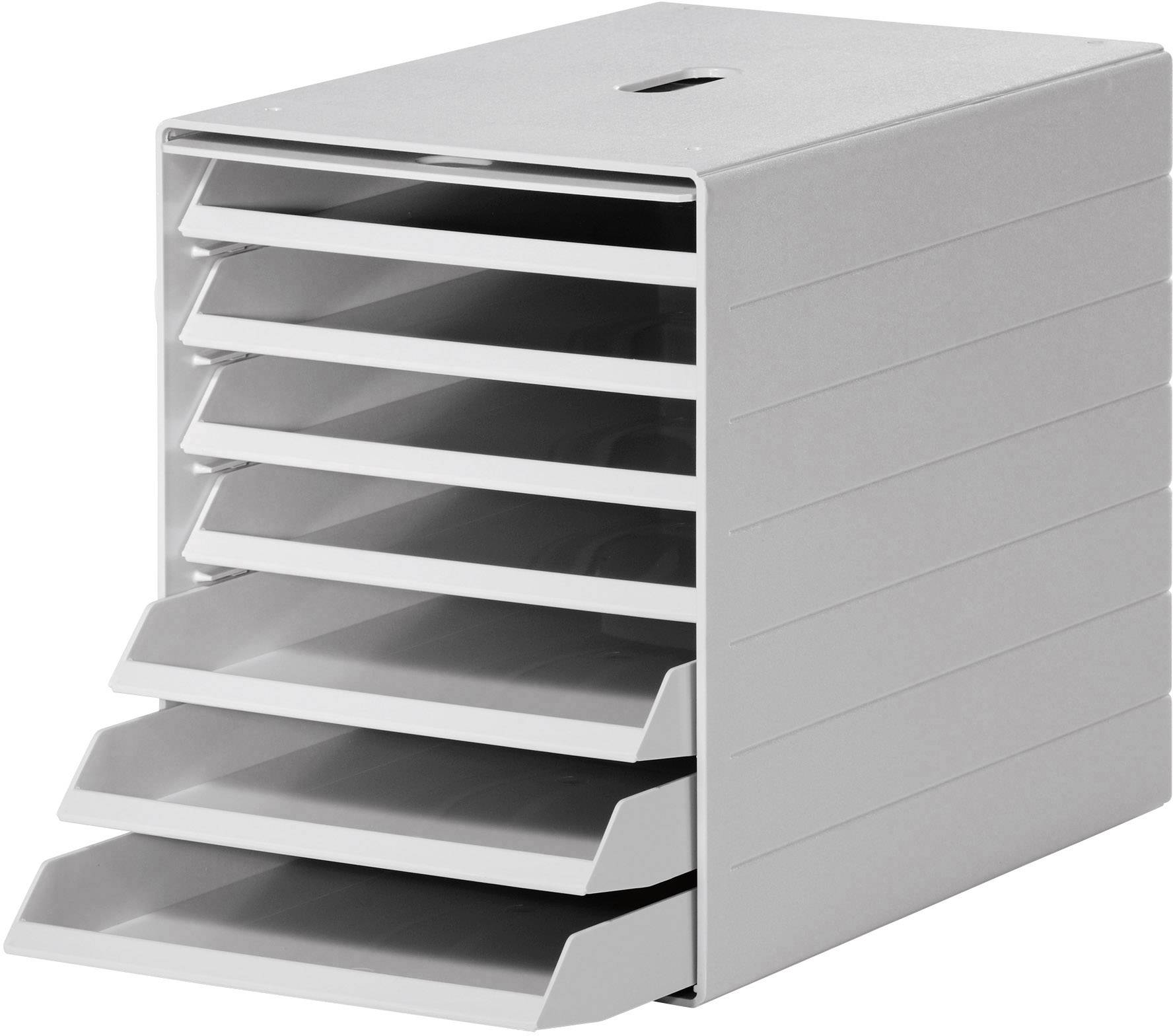 Durable Schubladenbox 1712001050 Grau DIN C4, DIN A4 Anzahl der Fächer: 7