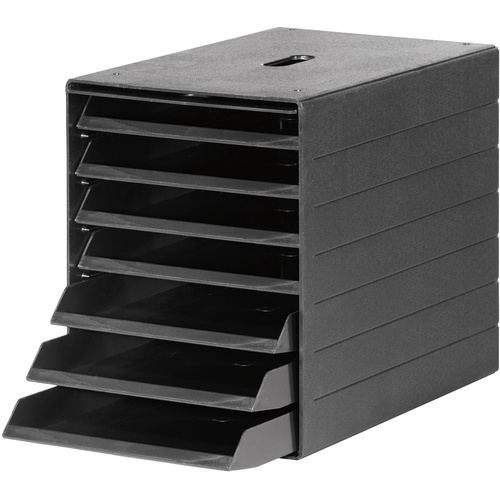 Durable Schubladenbox 1712001060 Schwarz DIN C4, DIN A4 Anzahl der Fächer: 7