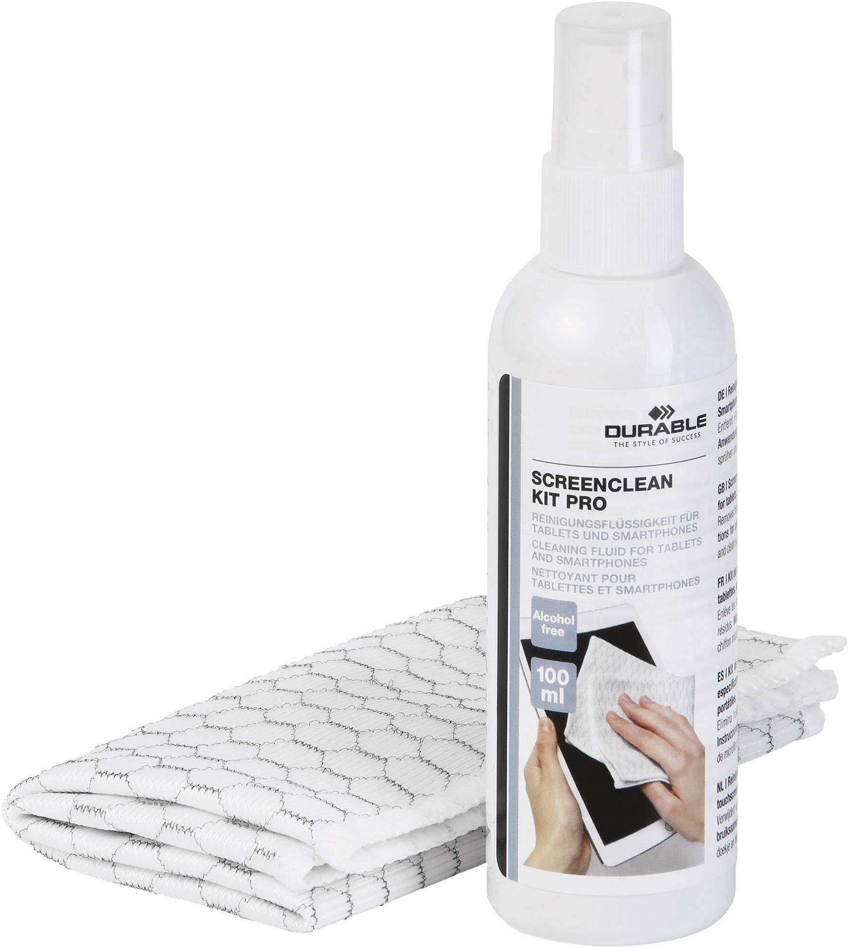 Durable Bildschirmreiniger 100ml inkl. Reinigungstuch SCREENCLEAN KIT PRO 584500 1 Set