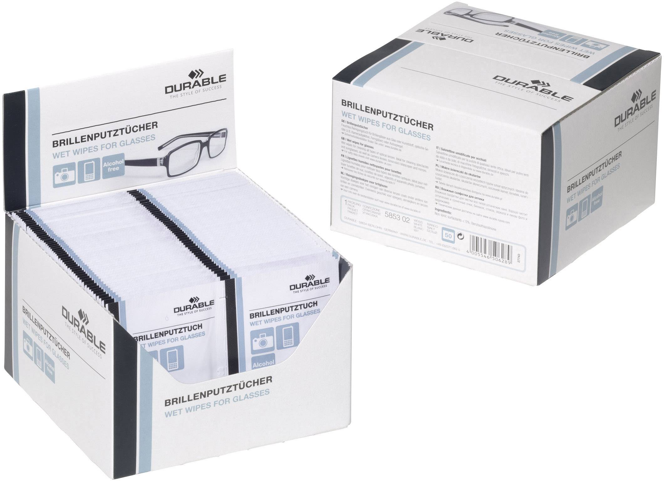 Durable Brillenputztuch 585302 100 St.