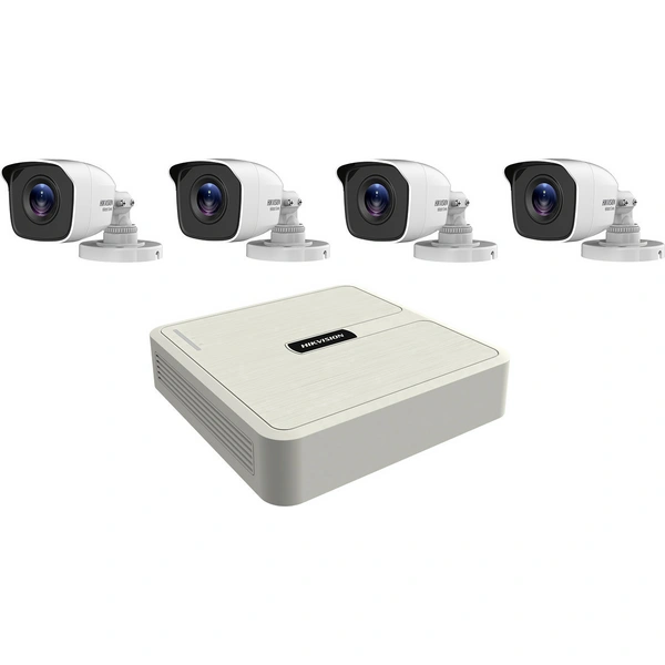 HiWatch HWK-T4141B-PP 301501253 Analog, AHD, HD-CVI, HD-TVI Überwachungskamera-Set 4-Kanal mit 4 Ka HiWatch HWK-T4141B-PP 301501253 Analog, AHD, HD-CVI, HD-TVI Überwachungskamera-Set 4-Kanal mit 4 Ka