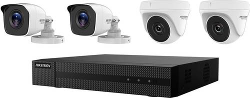 HiWatch HWK-T4142MH-MP 301501246 Analog, AHD, HD-CVI, HD-TVI Überwachungskamera-Set 4-Kanal mit 4 K