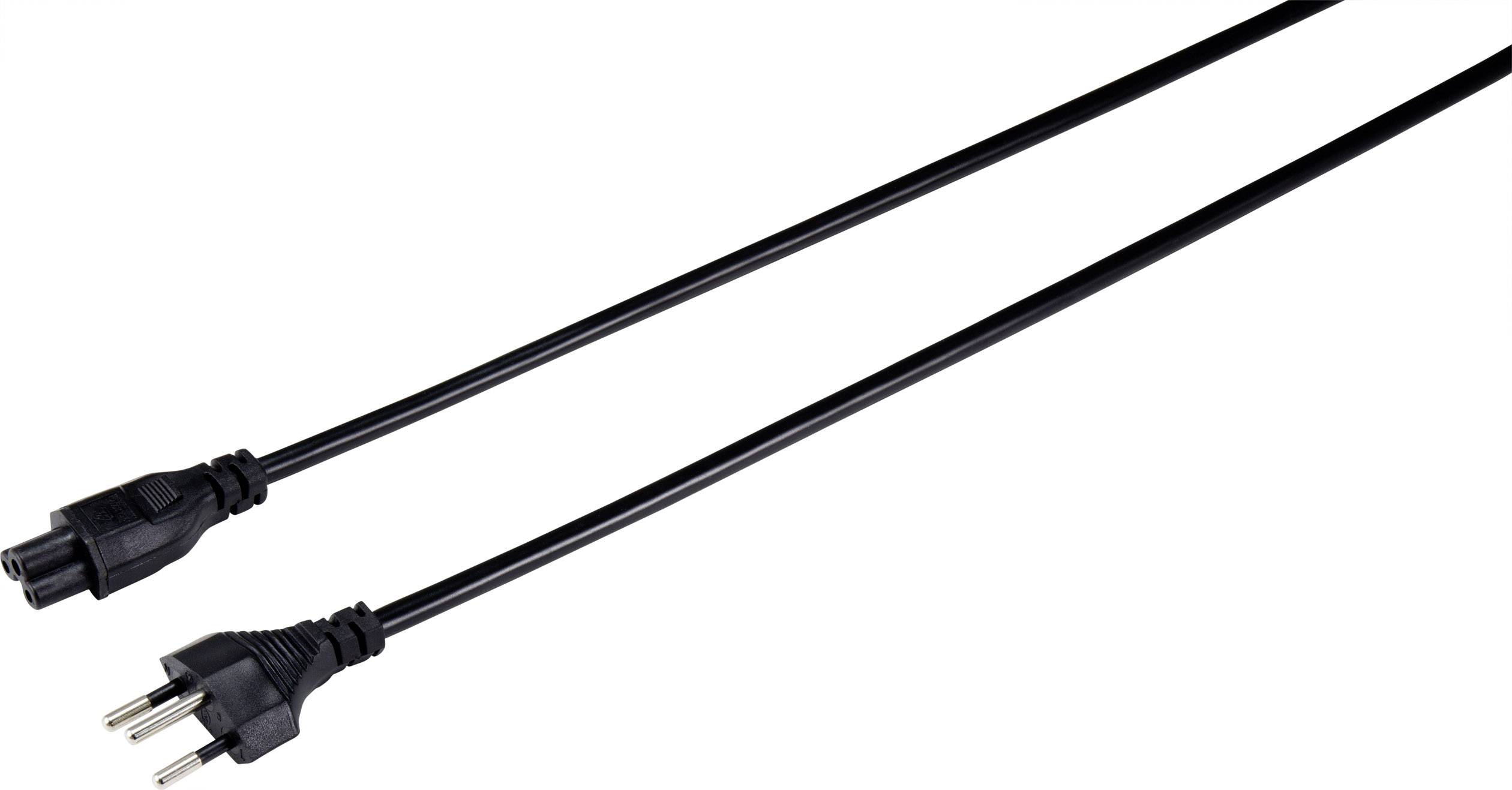 Sygonix SY-5042688 Notebook Netzkabel Schwarz 1.80m