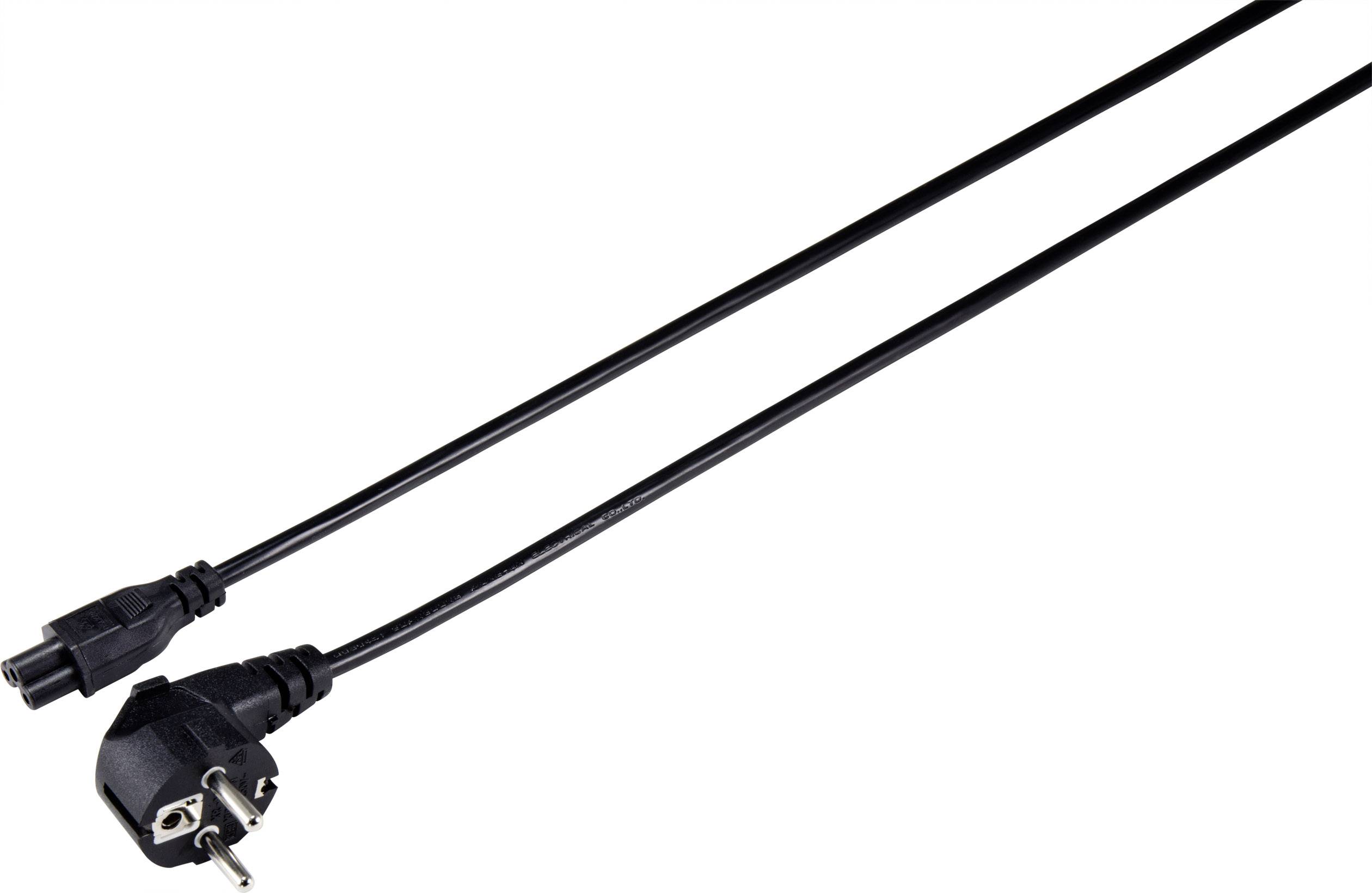 Sygonix SY-5043498 Notebook Netzkabel Schwarz 3.00m