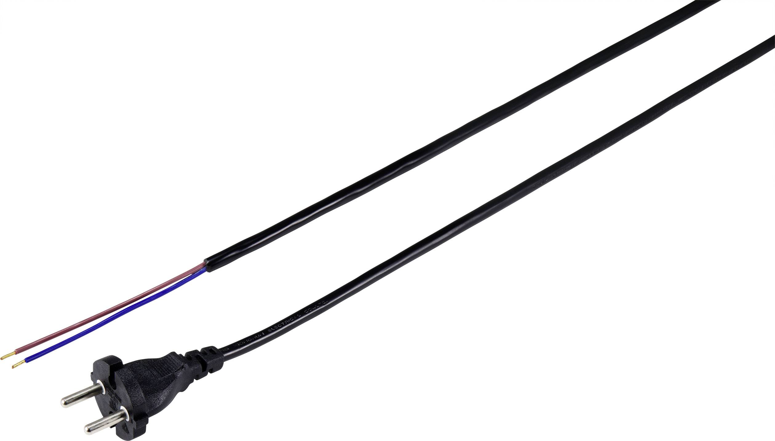 Sygonix SY-5043456 Strom Anschlusskabel Schwarz 3.00 m