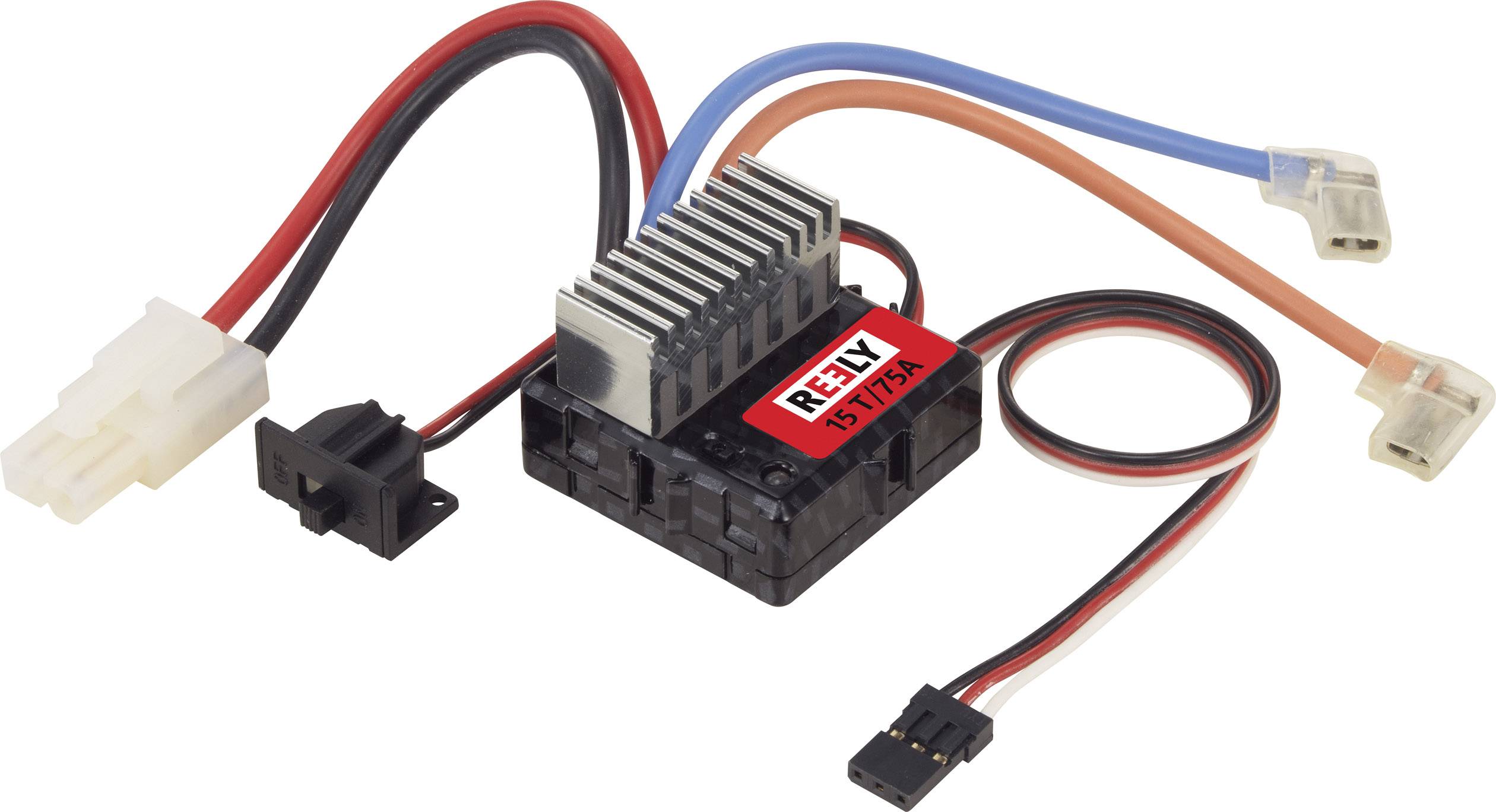 Reely Carbon Automodell Brushed Fahrtregler Belastbarkeit (max. A): 106A Motorlimit (Turns) num: 15