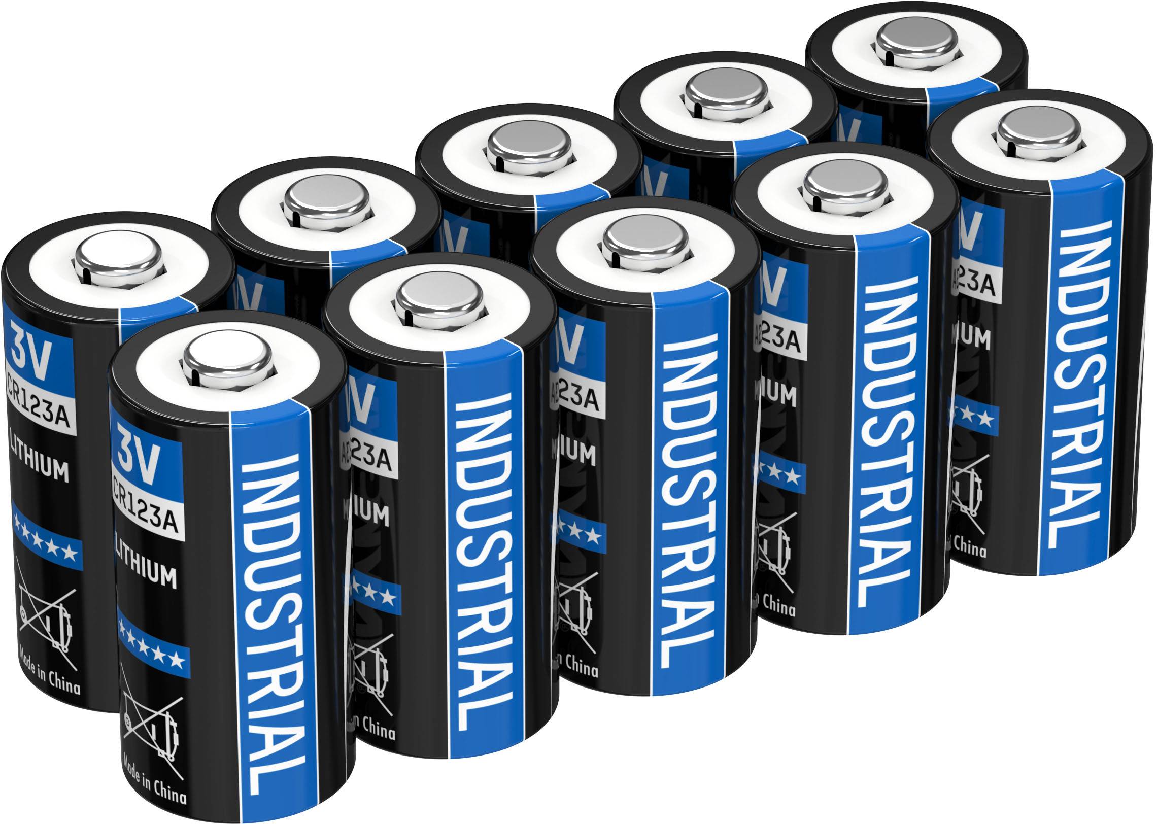 CR123A 10er Pack Lithium Batterie Spezial-Batterie 1 St.