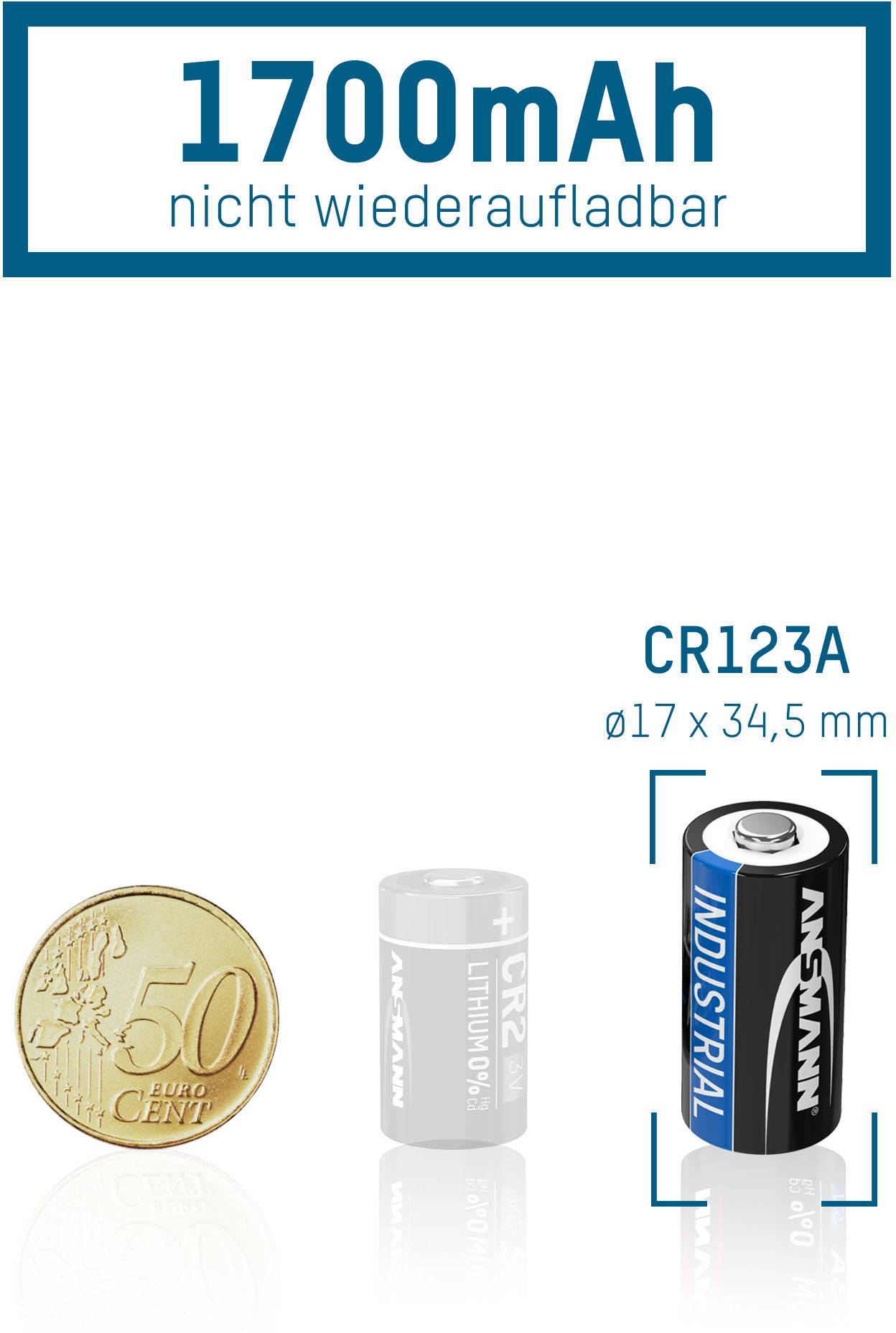 CR123A 10er Pack Lithium Batterie Spezial-Batterie 1 St.