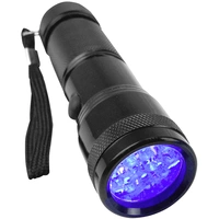 Berger & Schröter UV 395-400 nm UV-LED Taschenlampe mit Handschlaufe batteriebetrieben 95g Berger & Schröter UV 395-400 nm UV-LED Taschenlampe mit Handschlaufe batteriebetrieben 95g