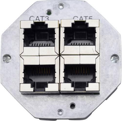 KOMOS KDD 500 Netzwerkdose Einbau Einsatz CAT 5, CAT 3