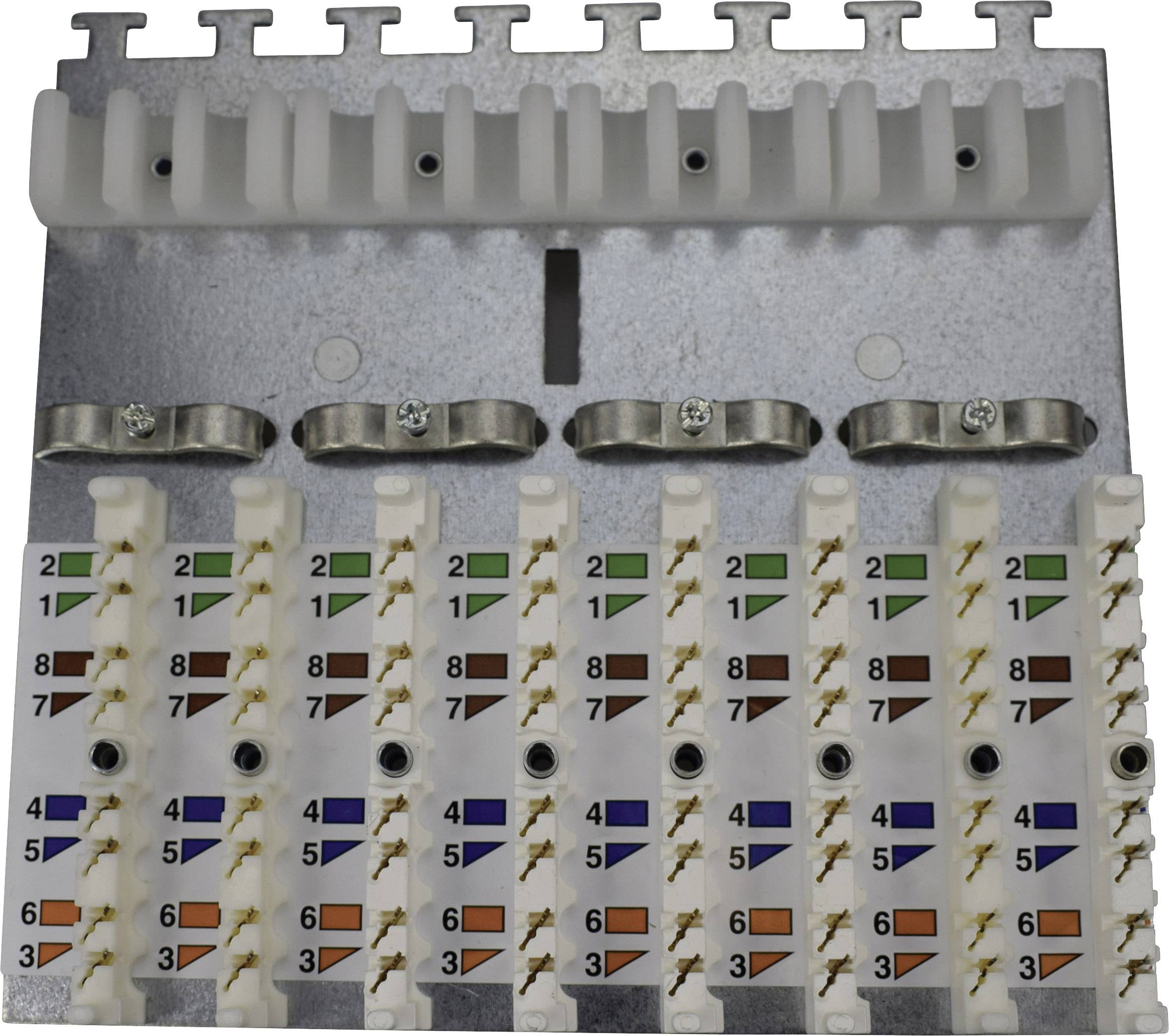 KOMOS KDVS 500 8 Port Einsatz für Netzwerkpatchpanel