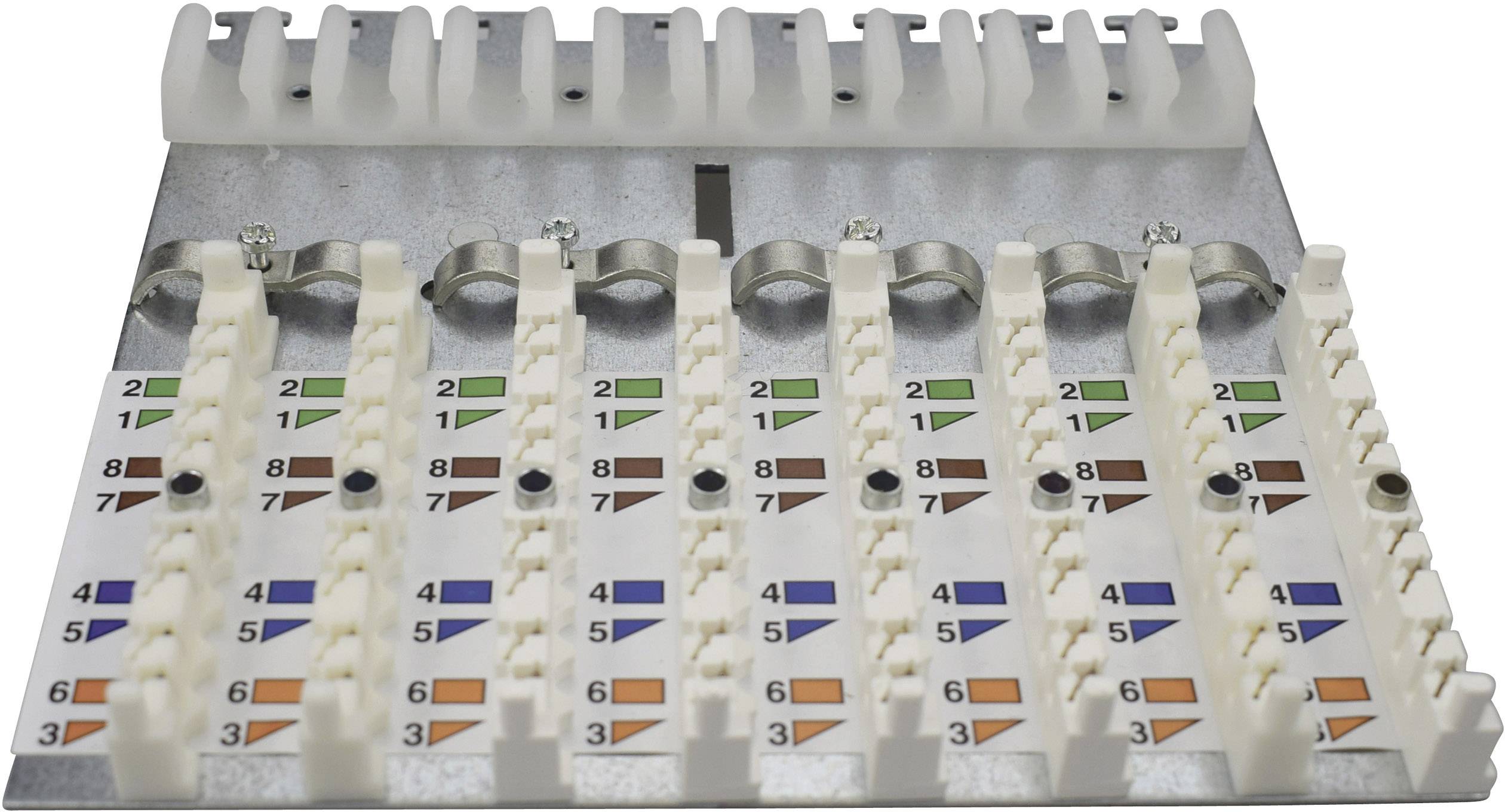 KOMOS KDVS 500 8 Port Einsatz für Netzwerkpatchpanel
