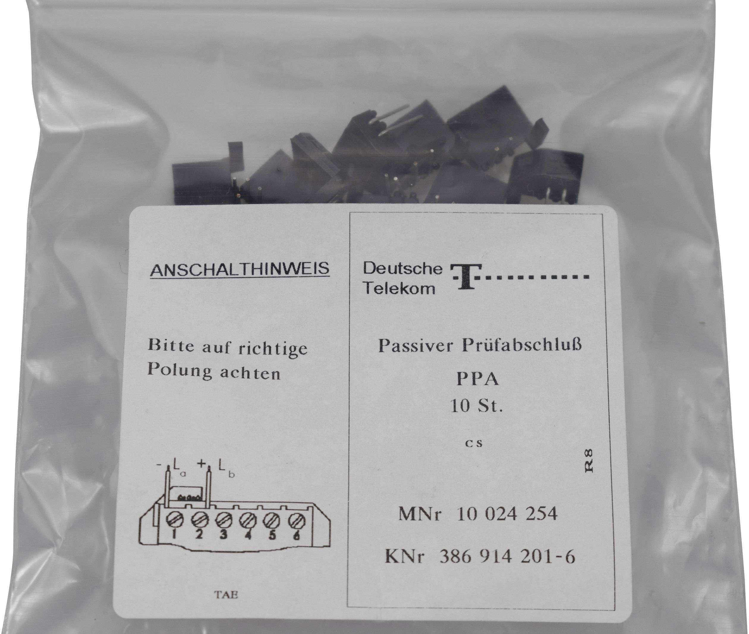 KOMOS 0.1000-50 Passiver Prüfabschluss Schwarz