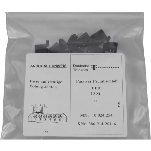 KOMOS 0.1000-50 Passiver Prüfabschluss Schwarz KOMOS 0.1000-50 Passiver Prüfabschluss Schwarz