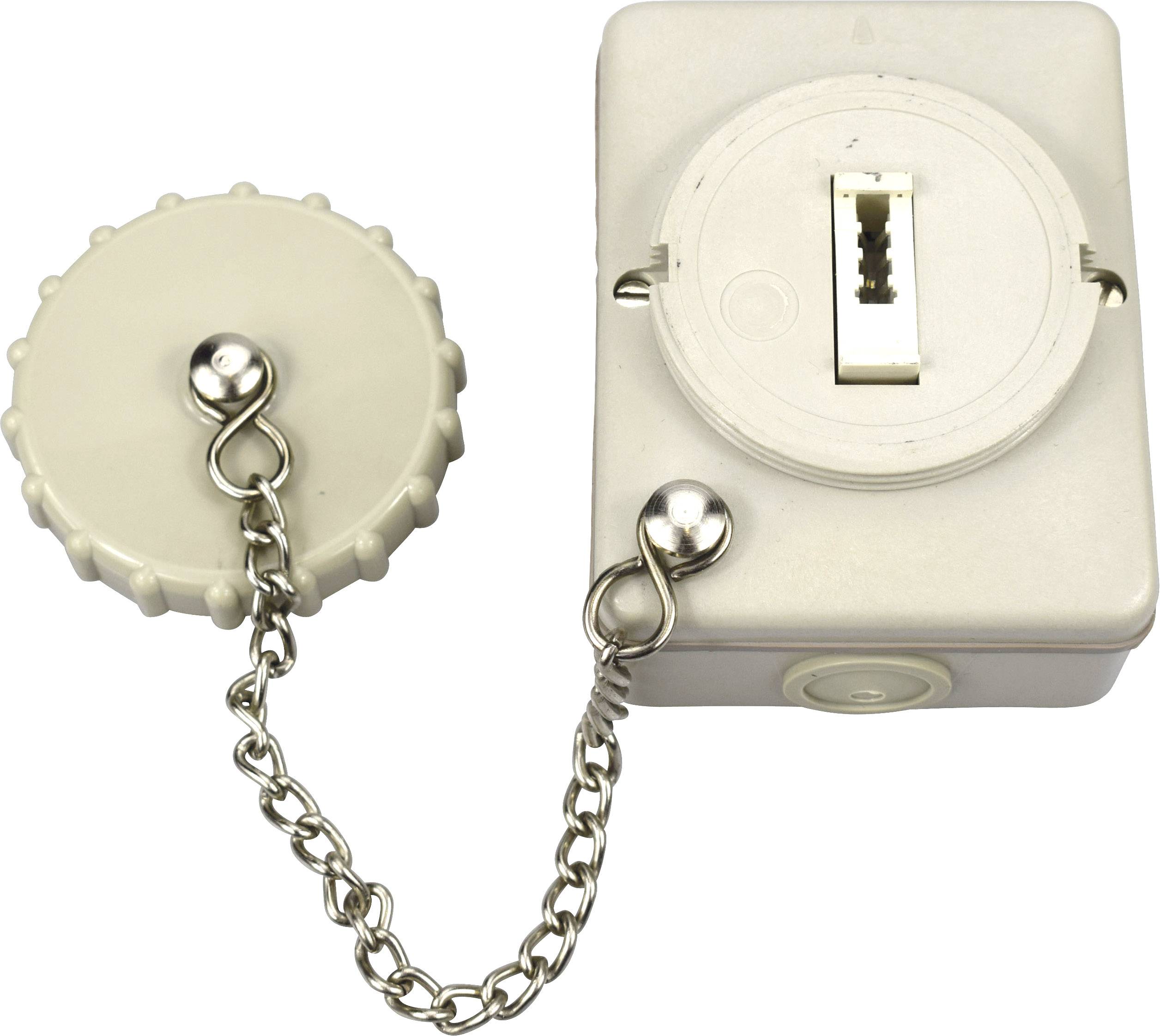 KOMOS 25981E0 Telefondose Telefon Aufputz Reinweiß (RAL 9010)