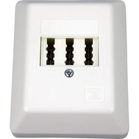 KOMOS 25283F9 Telefondose Telefon Aufputz Reinweiß (RAL 9010) KOMOS 25283F9 Telefondose Telefon Aufputz Reinweiß (RAL 9010)