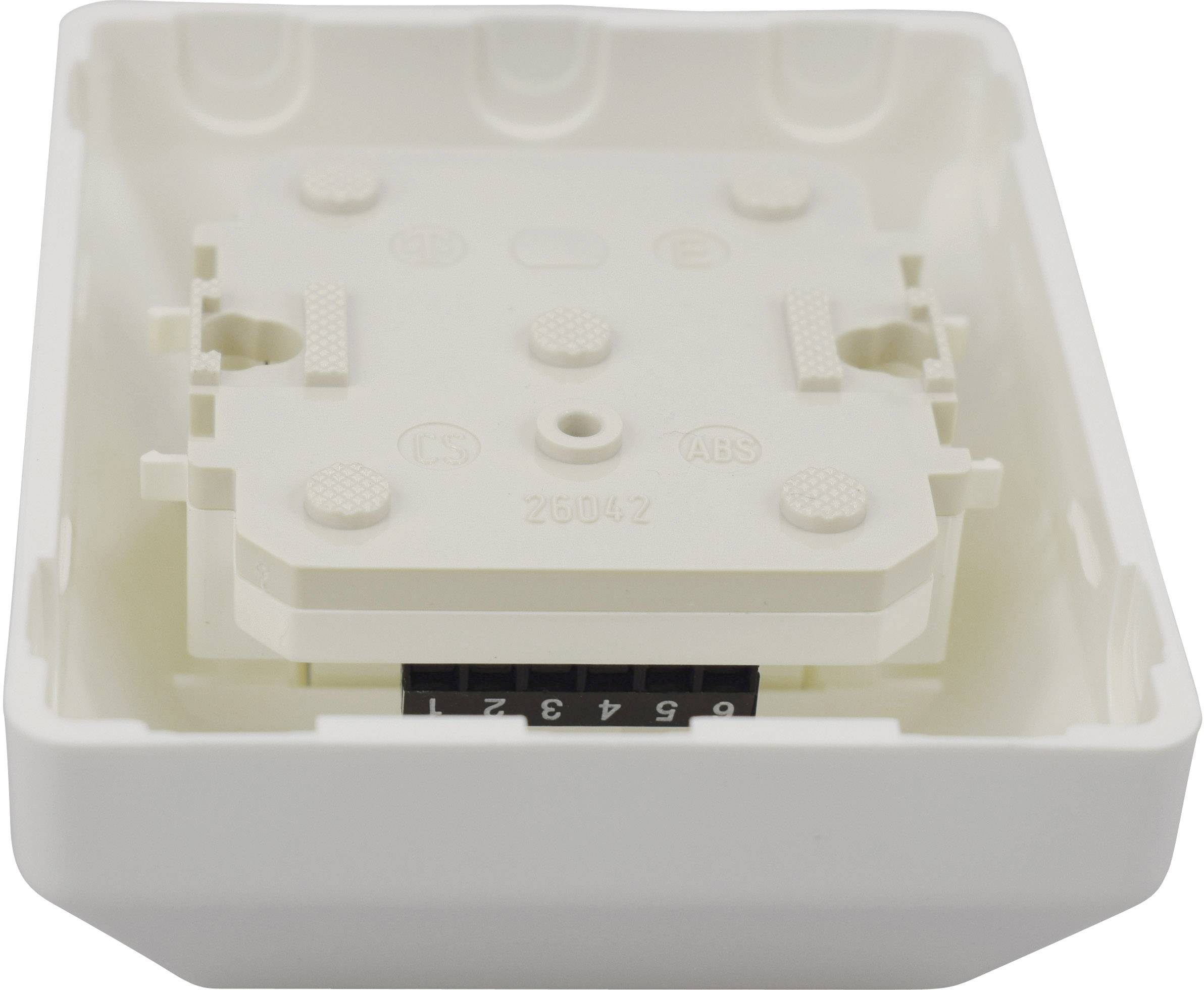 KOMOS 25283F9 Telefondose Telefon Aufputz Reinweiß (RAL 9010)