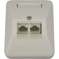 KOMOS 19820ABM ISDN Dose Aufputz Reinweiß (RAL 9010) KOMOS 19820ABM ISDN Dose Aufputz Reinweiß (RAL 9010)