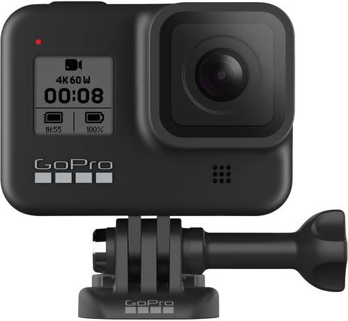 GoPro HERO 8 Black Action Cam 4K, GPS, Stereo Sound, Stoßfest, Touch Screen, Wasserfest, WLAN  - Onlineshop Voelkner