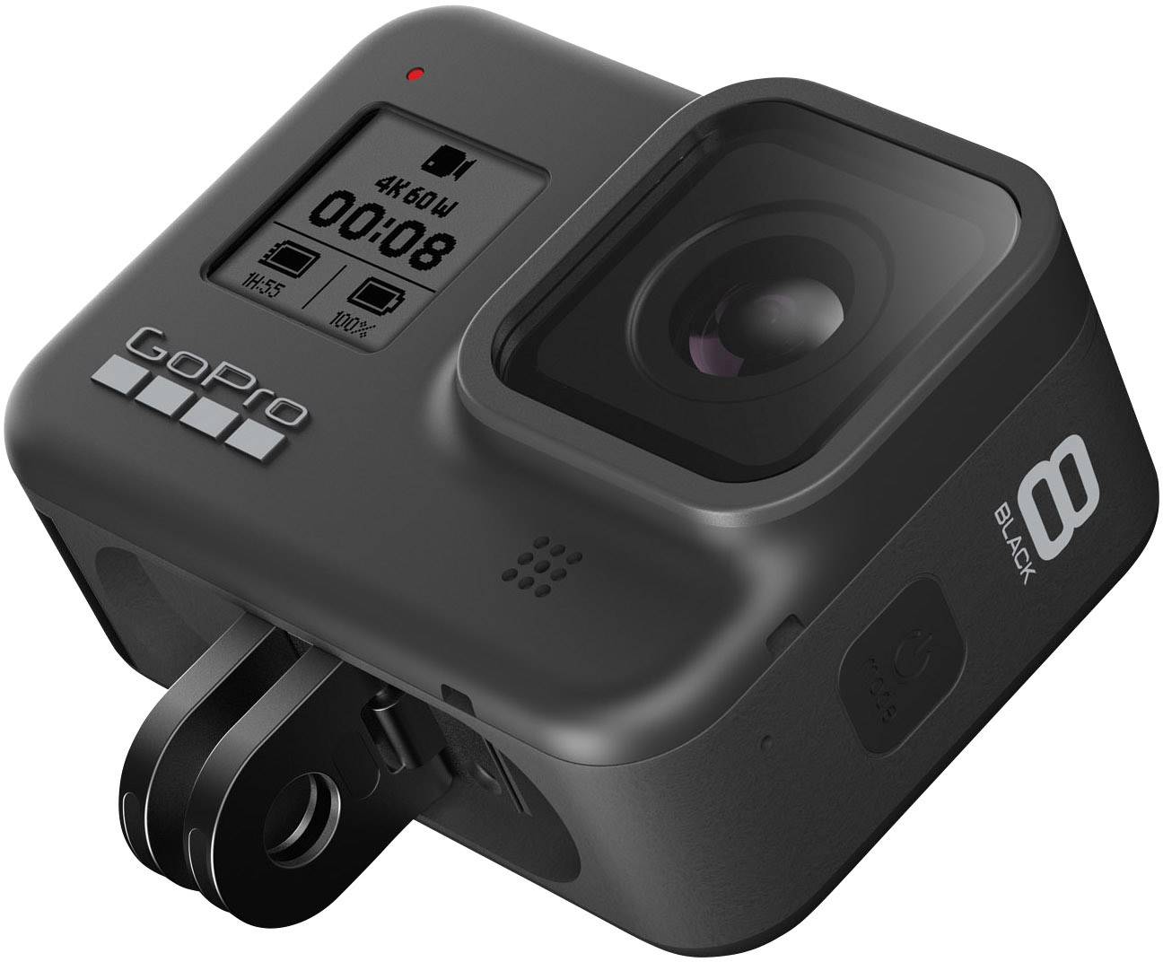 GoPro HERO 8 Black Action Cam 4K, GPS, Stereo Sound, Stoßfest, Touch-Screen, Wasserfest, WLAN