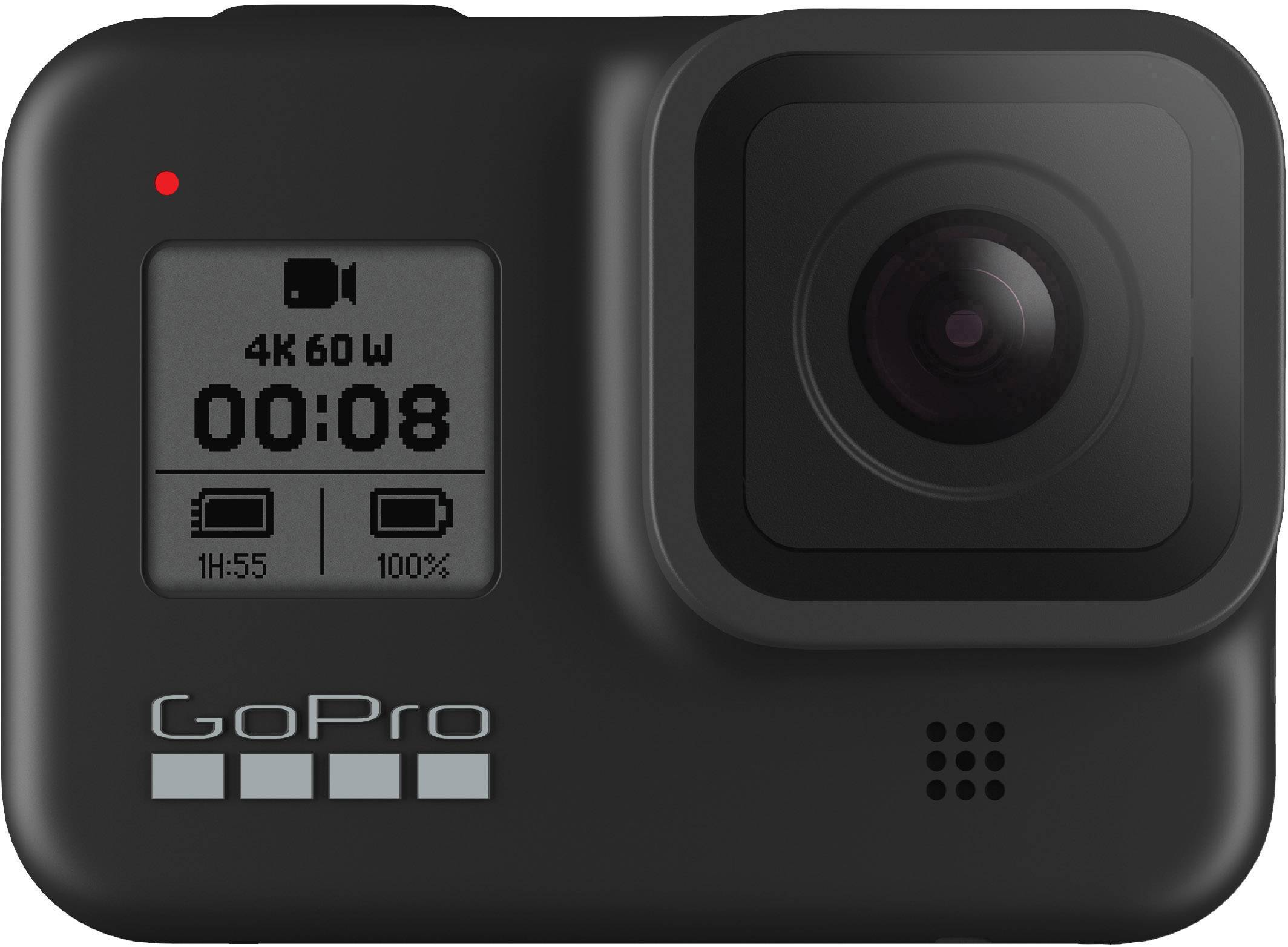 GoPro HERO 8 Black Action Cam 4K, GPS, Stereo Sound, Stoßfest, Touch-Screen, Wasserfest, WLAN
