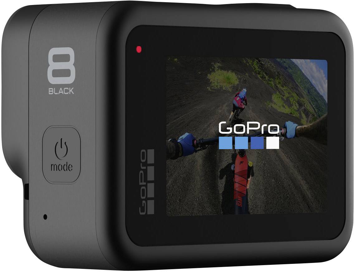GoPro HERO 8 Black Action Cam 4K, GPS, Stereo Sound, Stoßfest, Touch-Screen, Wasserfest, WLAN