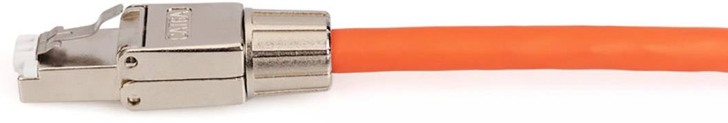 Digitus DN-93634 CAT 6A Feldstecker, RJ45, geschirmt, AWG 22-27, werkzeugfreier Montageanschluss DN-93634 Stecker, gerade Polzahl