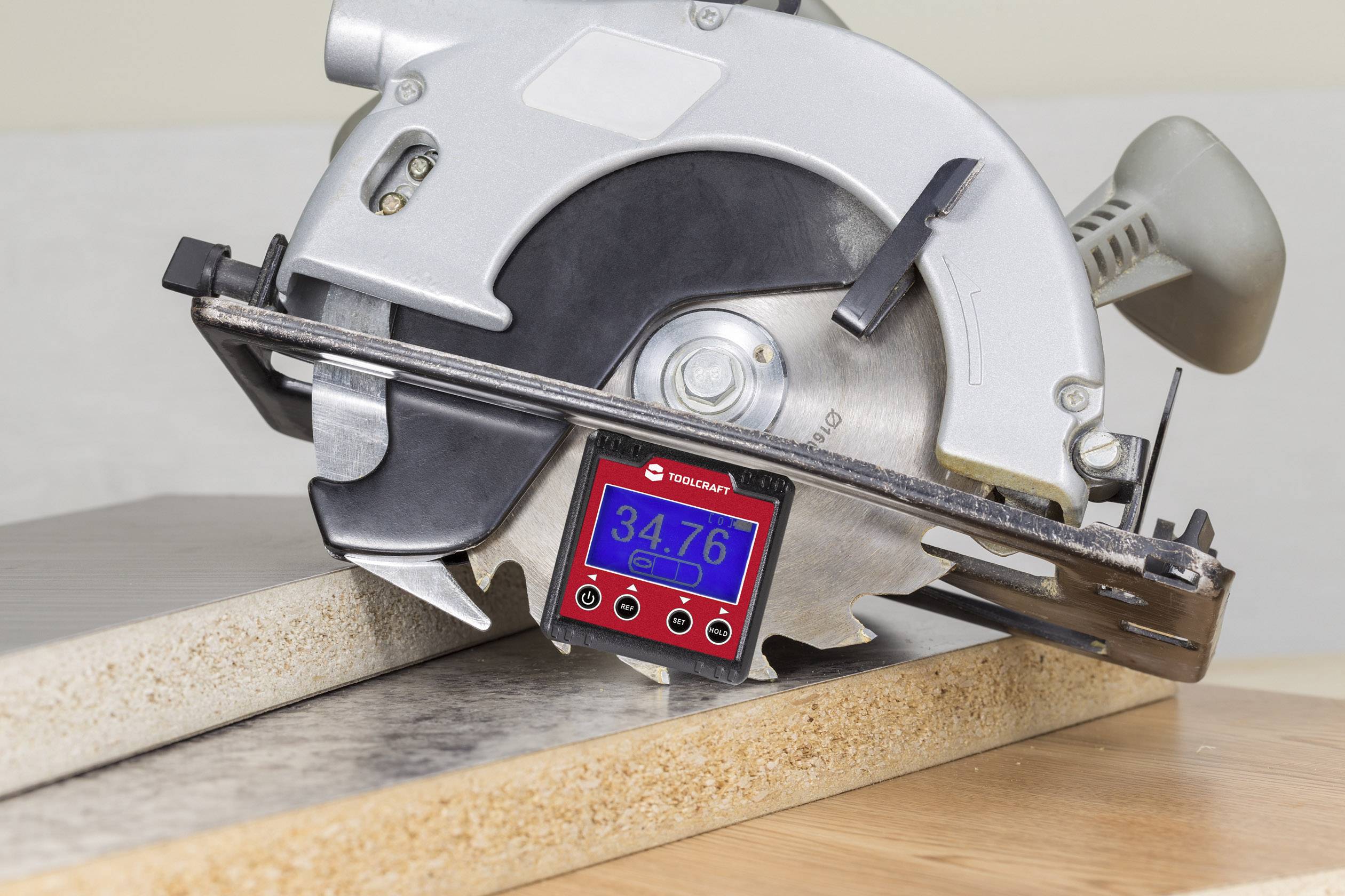 TOOLCRAFT TO-6547356 Digitaler Winkelmesser 360°