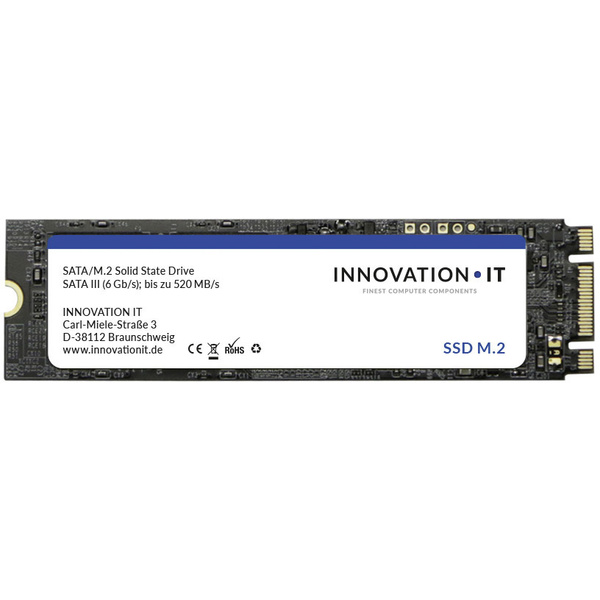 SSD interne SATA M.2 2280 Innovation IT Black BULK 256 GB M.2 SATA 6 Gb/s 00-256555