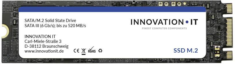 Innovation IT Black BULK 256 GB Interne M.2 SATA SSD 2280 M.2 SATA 6 Gb/s Bulk 00-256555