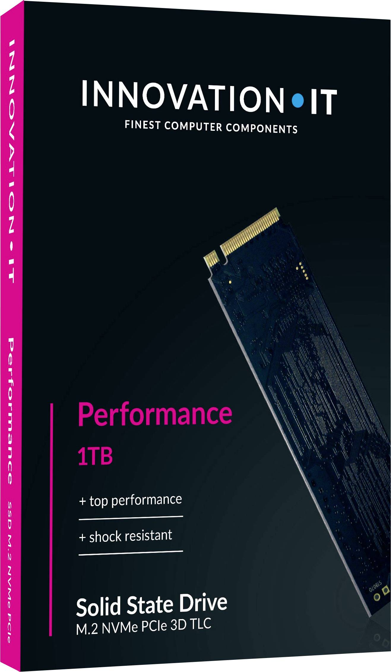 Innovation IT Black RETAIL 1 TB Interne M.2 PCIe NVMe SSD 2280 M.2 NVMe PCIe 3.0 x2 Retail 00-1024111