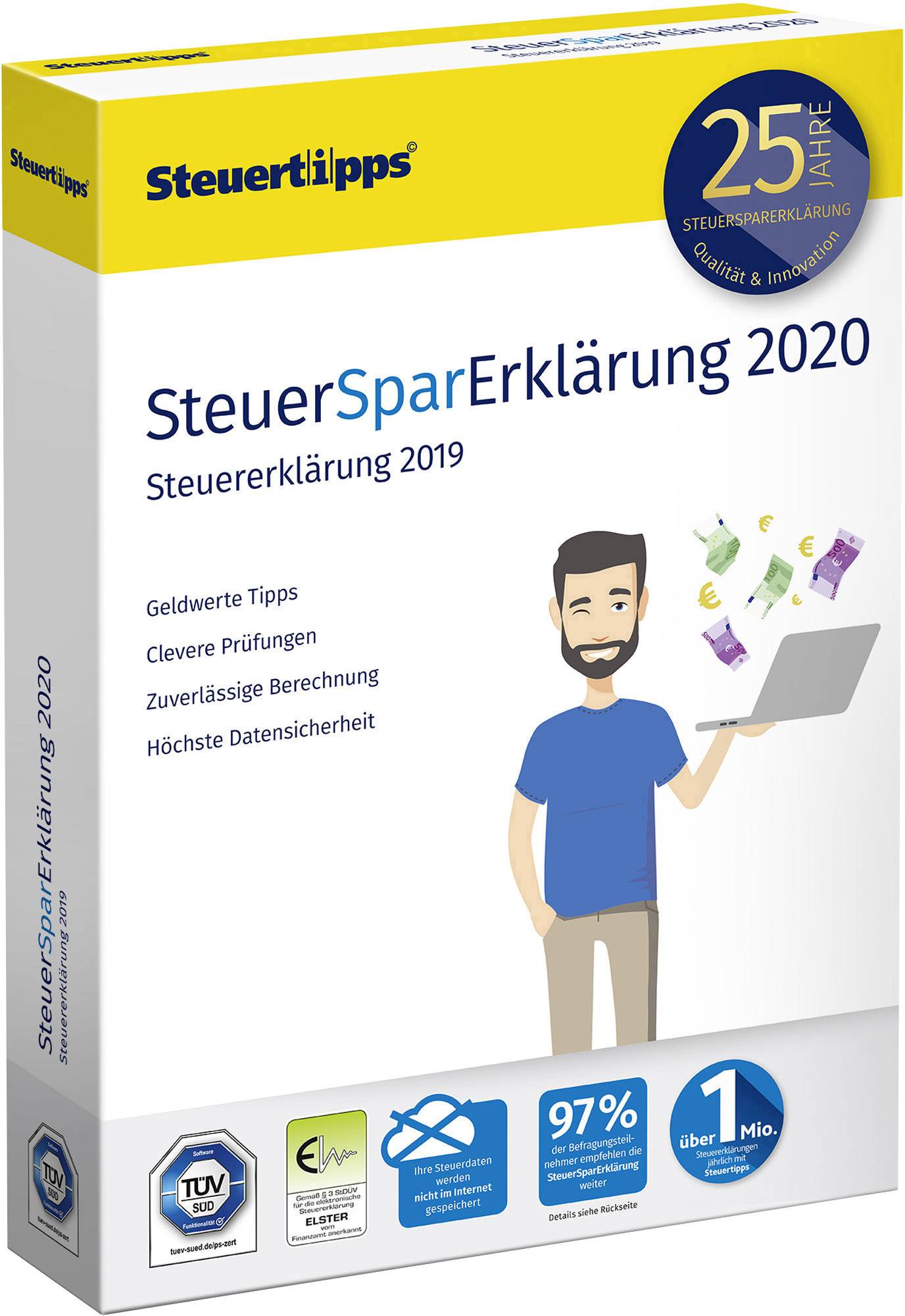 Akademische Arbeitsgemeinschaft SteuerSparErklärung 2020 Vollversion, 1 Lizenz Windows Steuer-Software