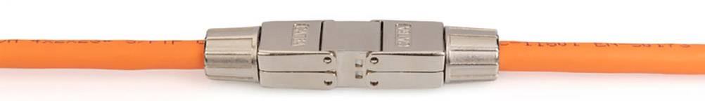 Digitus RJ45-Kupplung Netzwerk Adapter CAT 6a (Rohkabel CAT 7), CAT 6a, CAT 6 [1x LSA - 1x LSA] Silber