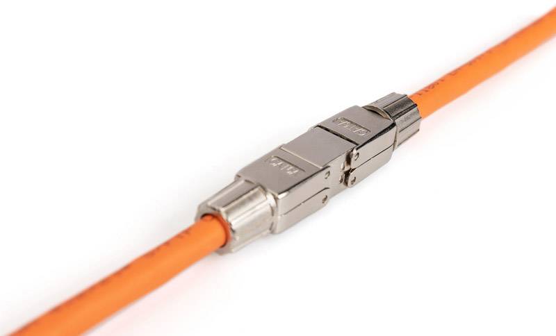 Digitus RJ45-Kupplung Netzwerk Adapter CAT 6a (Rohkabel CAT 7), CAT 6a, CAT 6 [1x LSA - 1x LSA] Sil