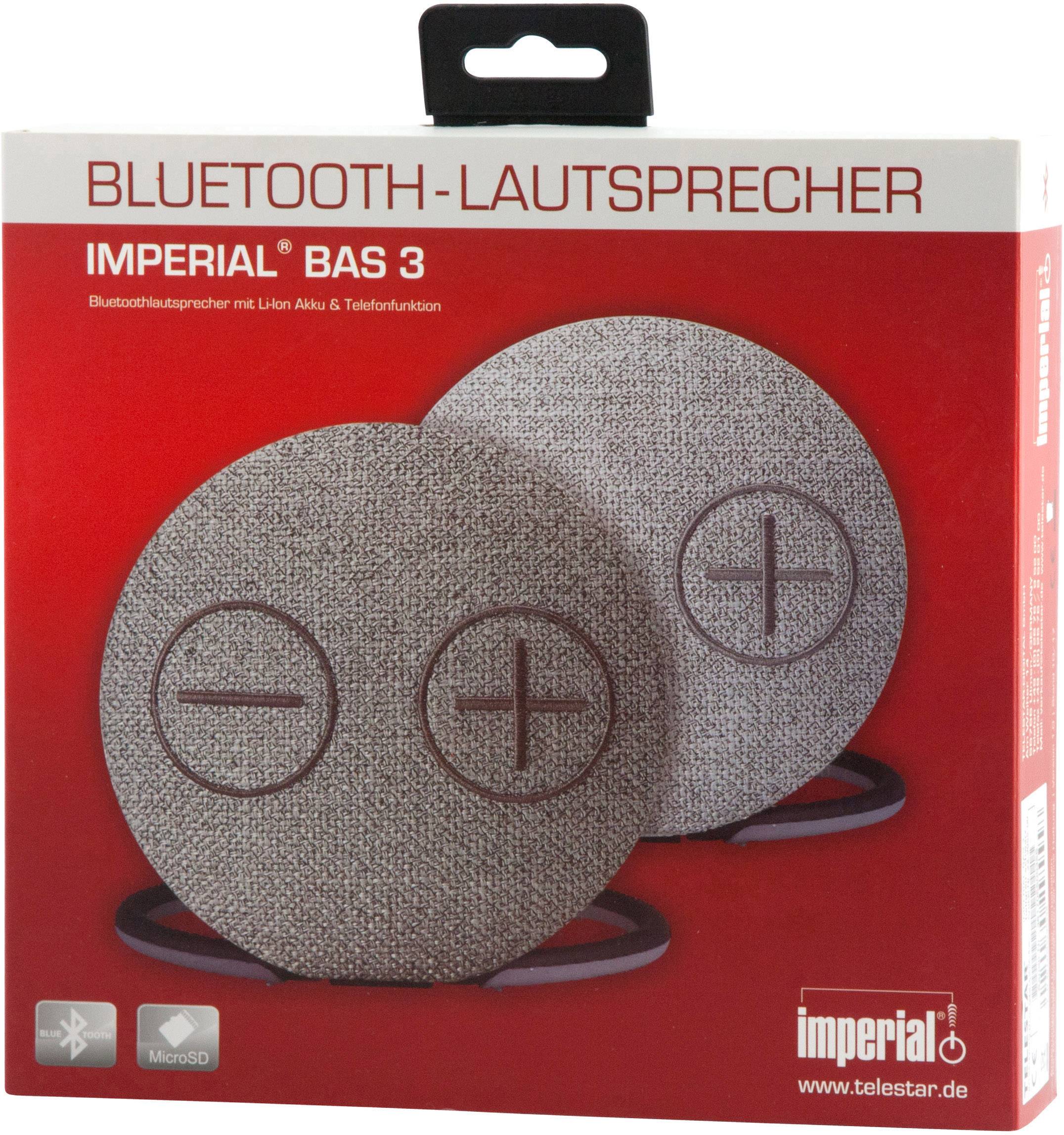 Imperial BAS 3 Bluetooth® Lautsprecher Hellgrau