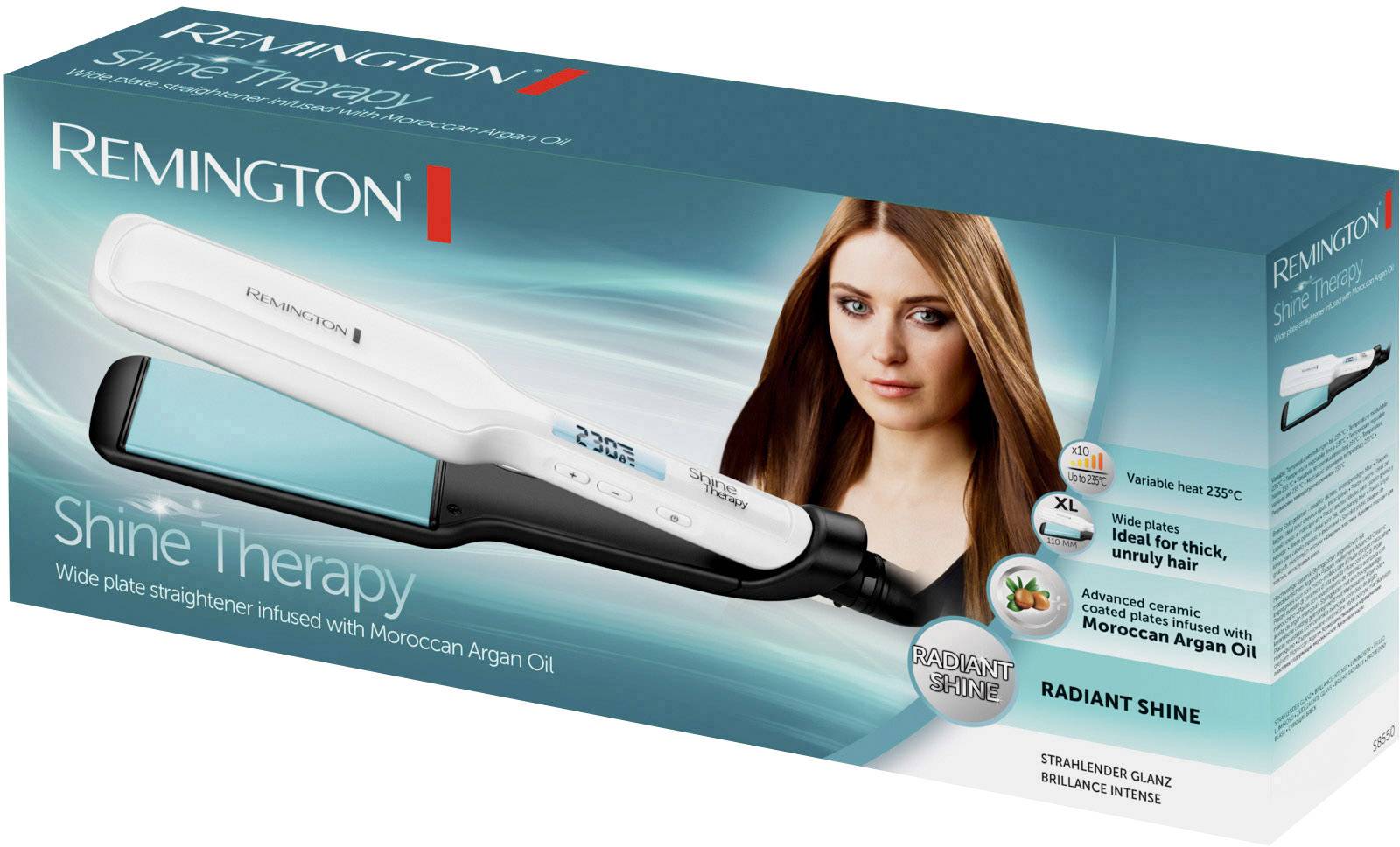 Remington S8550 Glätteisen Schwarz, Weiß, Türkis