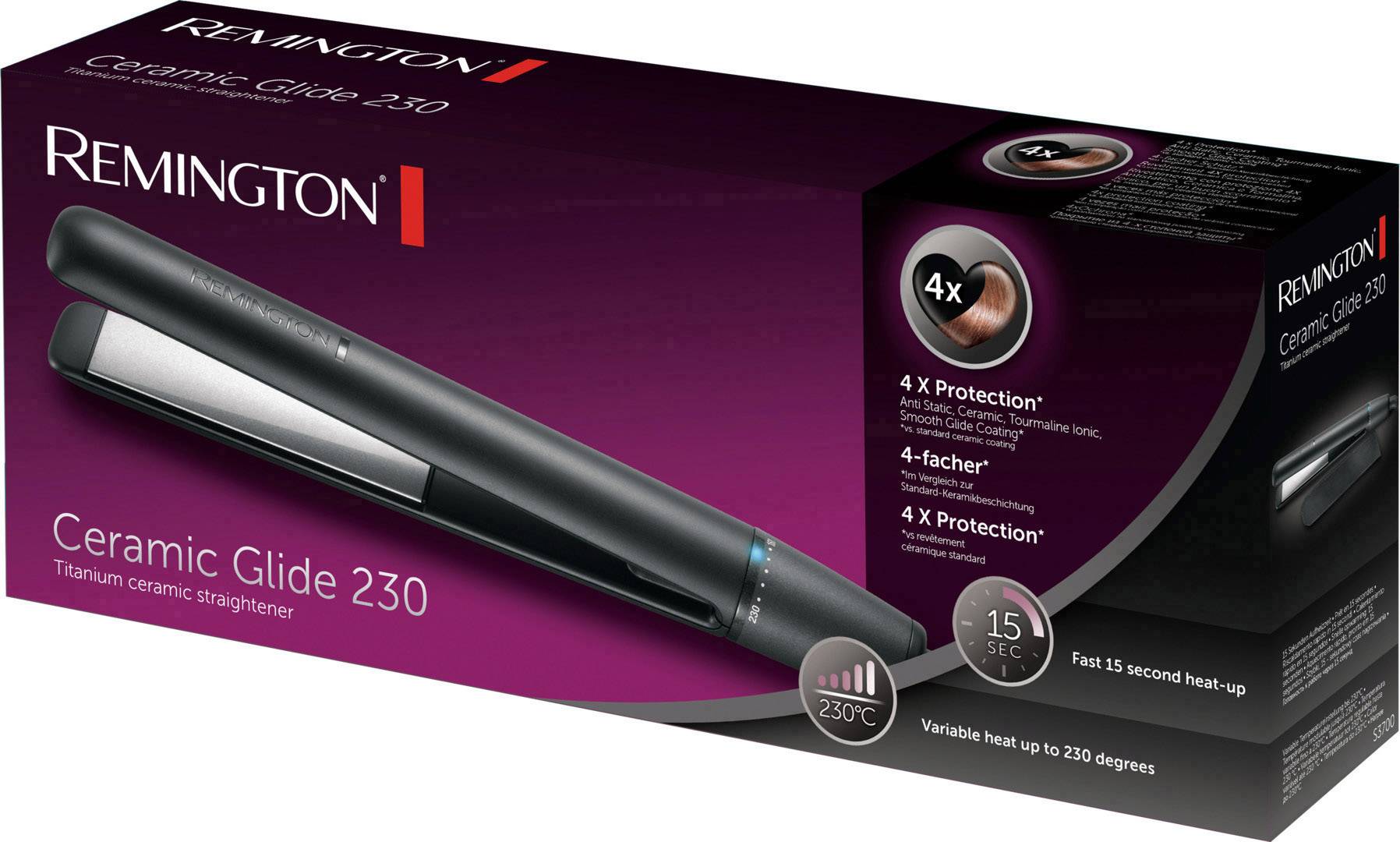 Remington S3700 Glätteisen Schwarz