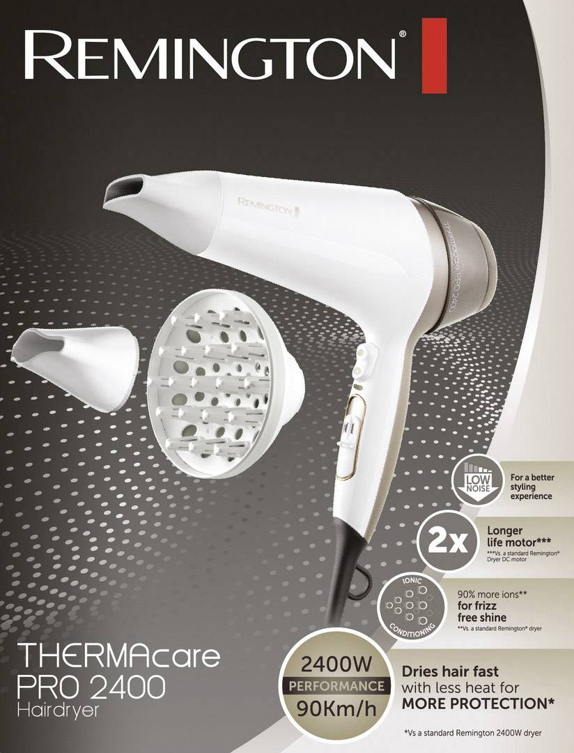 Remington D5720 Haartrockner Weiß, Braun