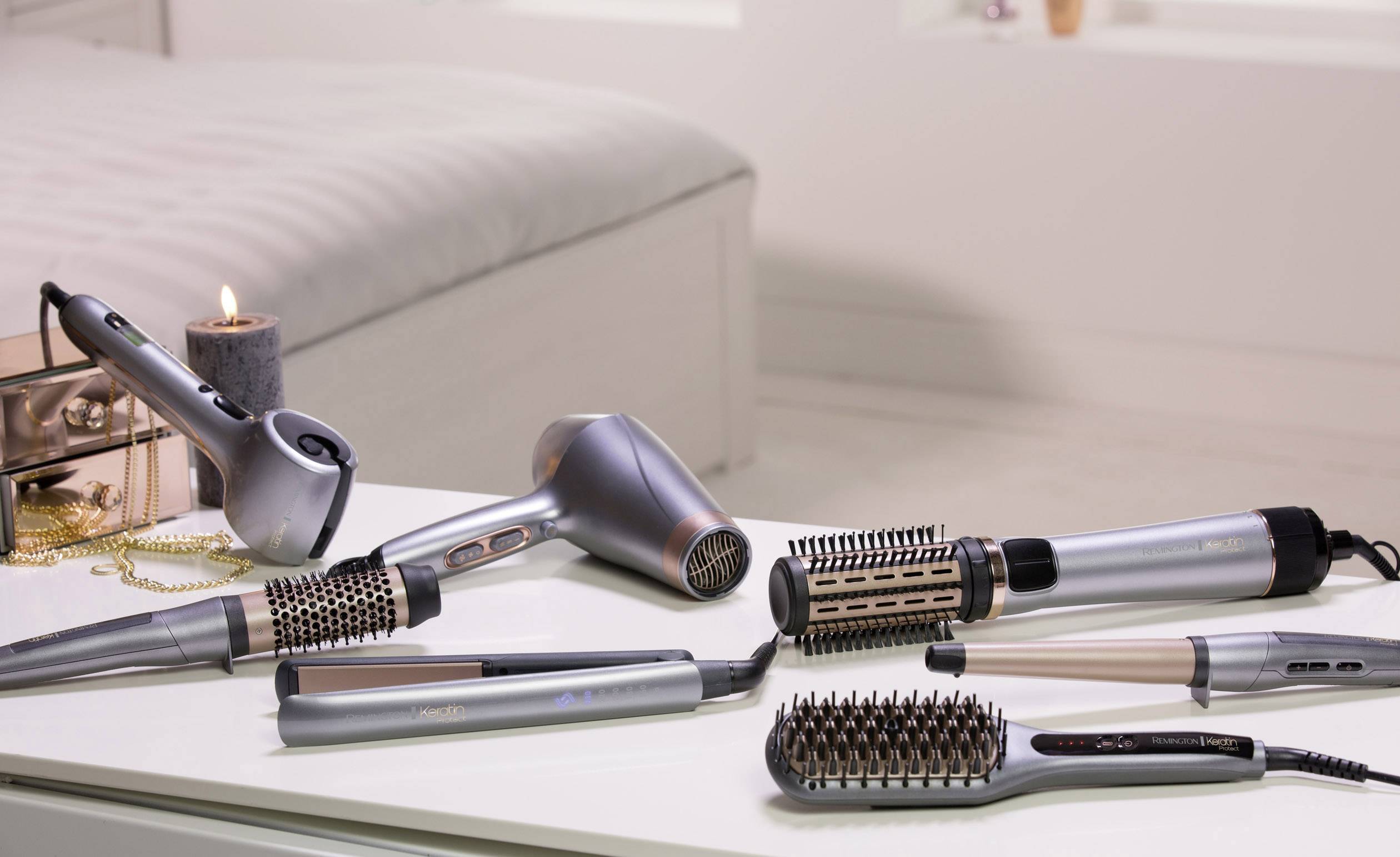 Remington CB8338 Warmluftbürste Schwarz mit Display