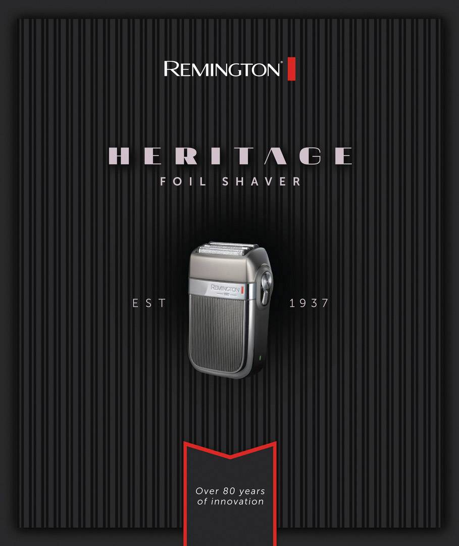Remington Folienrasierer Silber-Grau, Chrom