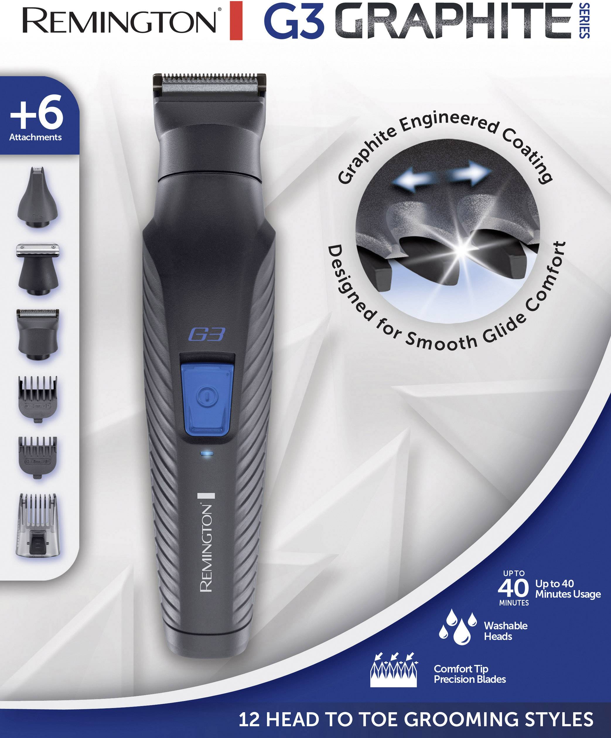 Remington PG3000 Bartschneider abwaschbar Schwarz