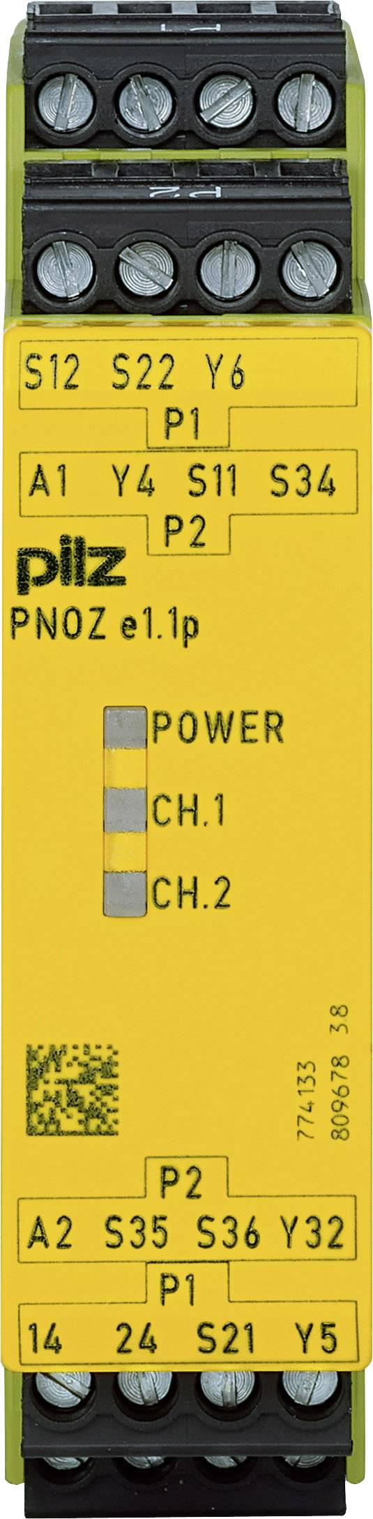 PILZ Sicherheitsschaltgerät PNOZ e1.1p 24VDC 2so Betriebsspannung: 24 V/DC 2 Schließer (B x H x T) 22.5 x 94 x 121mm 1St.