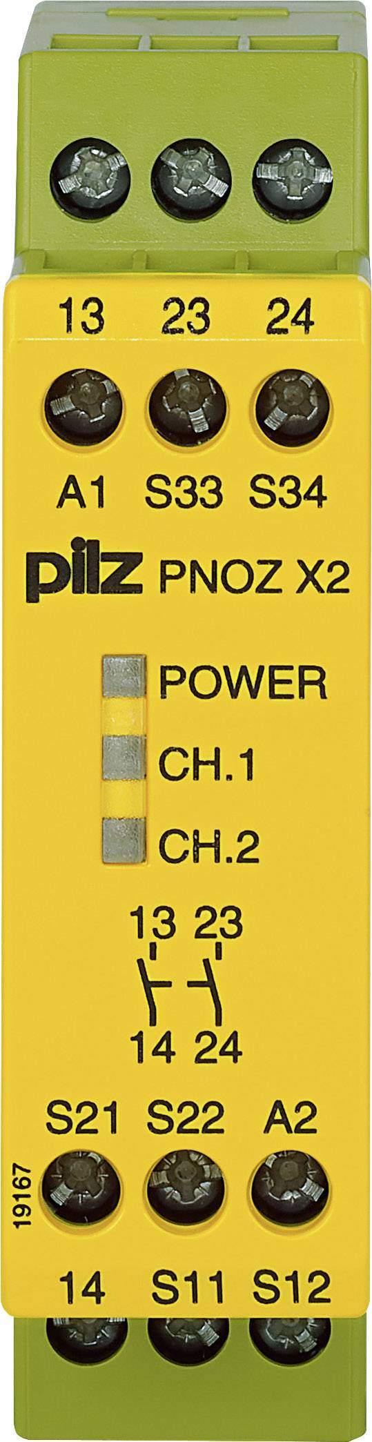 Sicherheitsschaltgerät PNOZ X2 24VAC/DC 2n/o PILZ 2 Schließer (B x H x T) 22.5 x 87 x 121 mm 1 St.