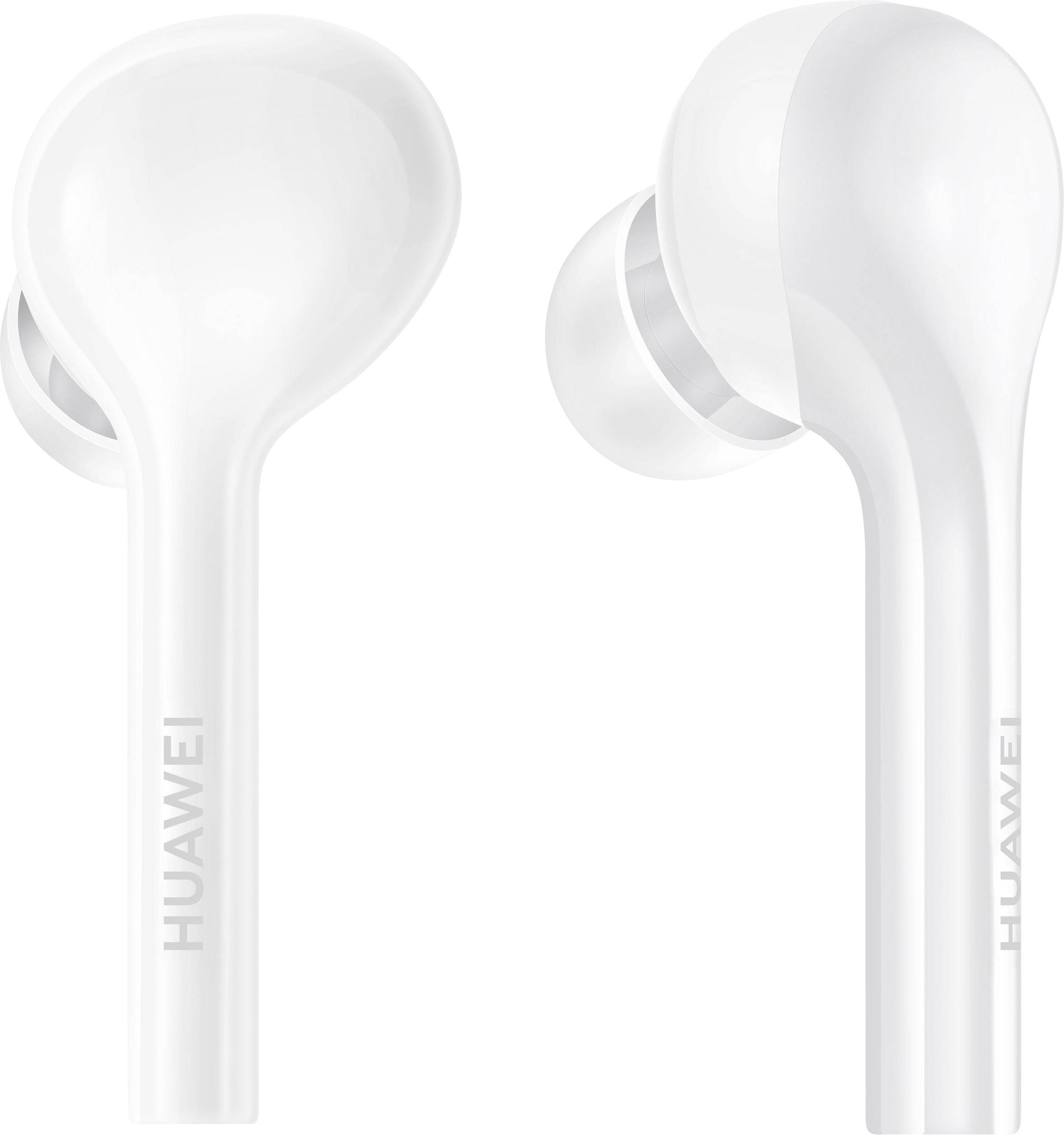 HUAWEI FreeBuds lite In Ear Kopfhörer Bluetooth® Weiß Noise Cancelling Schweißresistent, Wasserbeständig, Touch-Steuerung