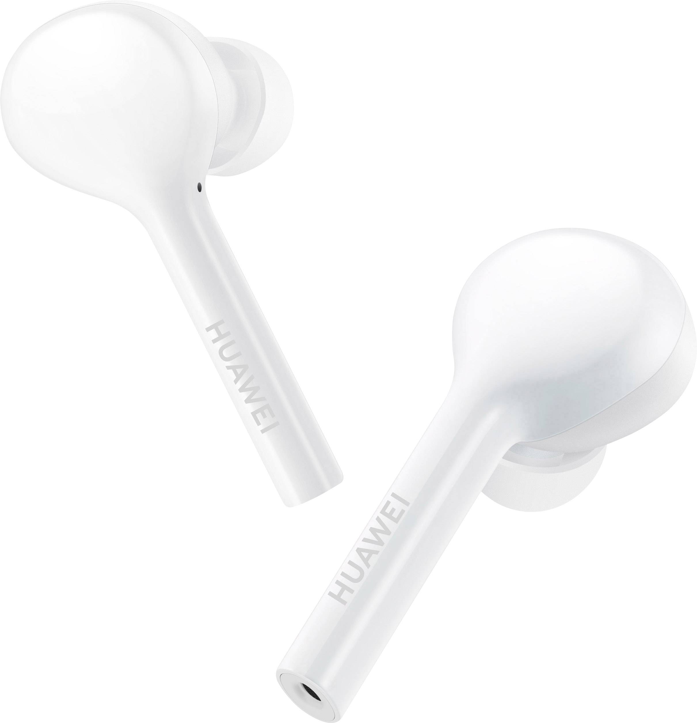 HUAWEI FreeBuds lite In Ear Kopfhörer Bluetooth® Weiß Noise Cancelling Schweißresistent, Wasserbeständig, Touch-Steuerung