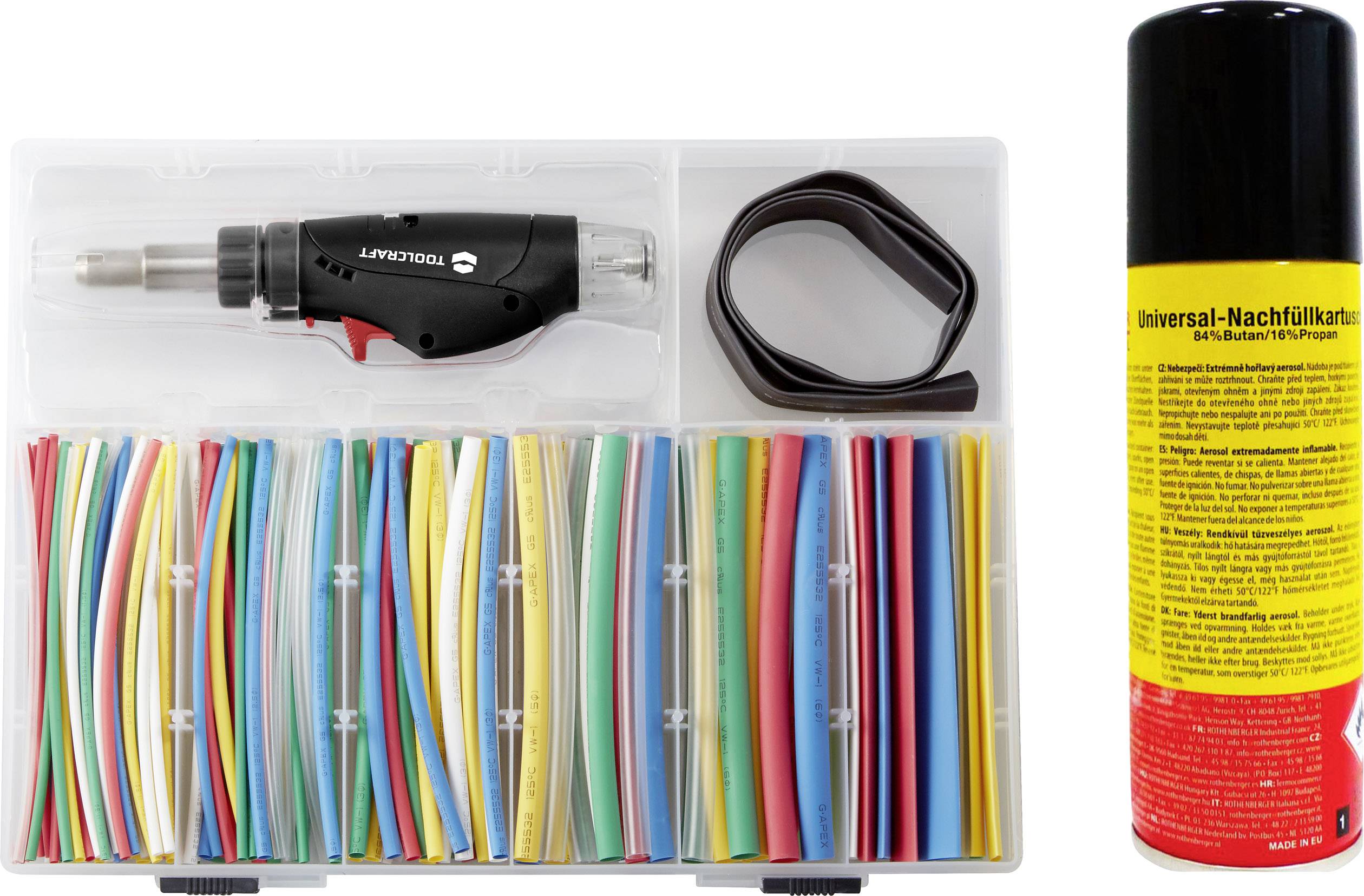 TOOLCRAFT HSK-162 Lötkolben-Set 1300°C inkl. Gasflasche 1St.