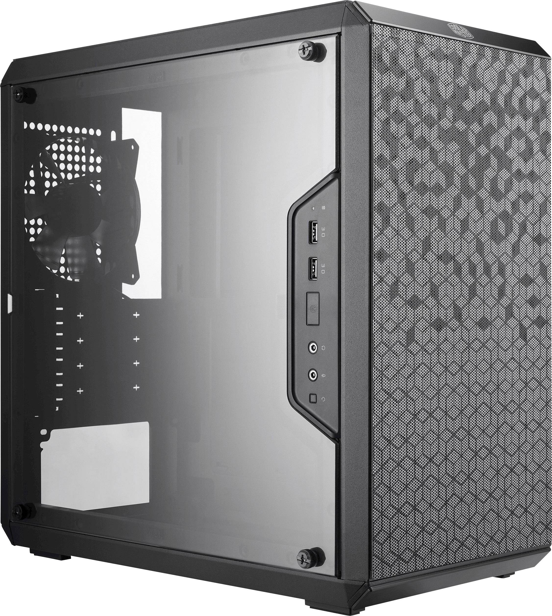 Cooler Master MasterBox Q300L Mini-Tower PC-Gehäuse Schwarz 1 vorinstallierter Lüfter, Staubfilter