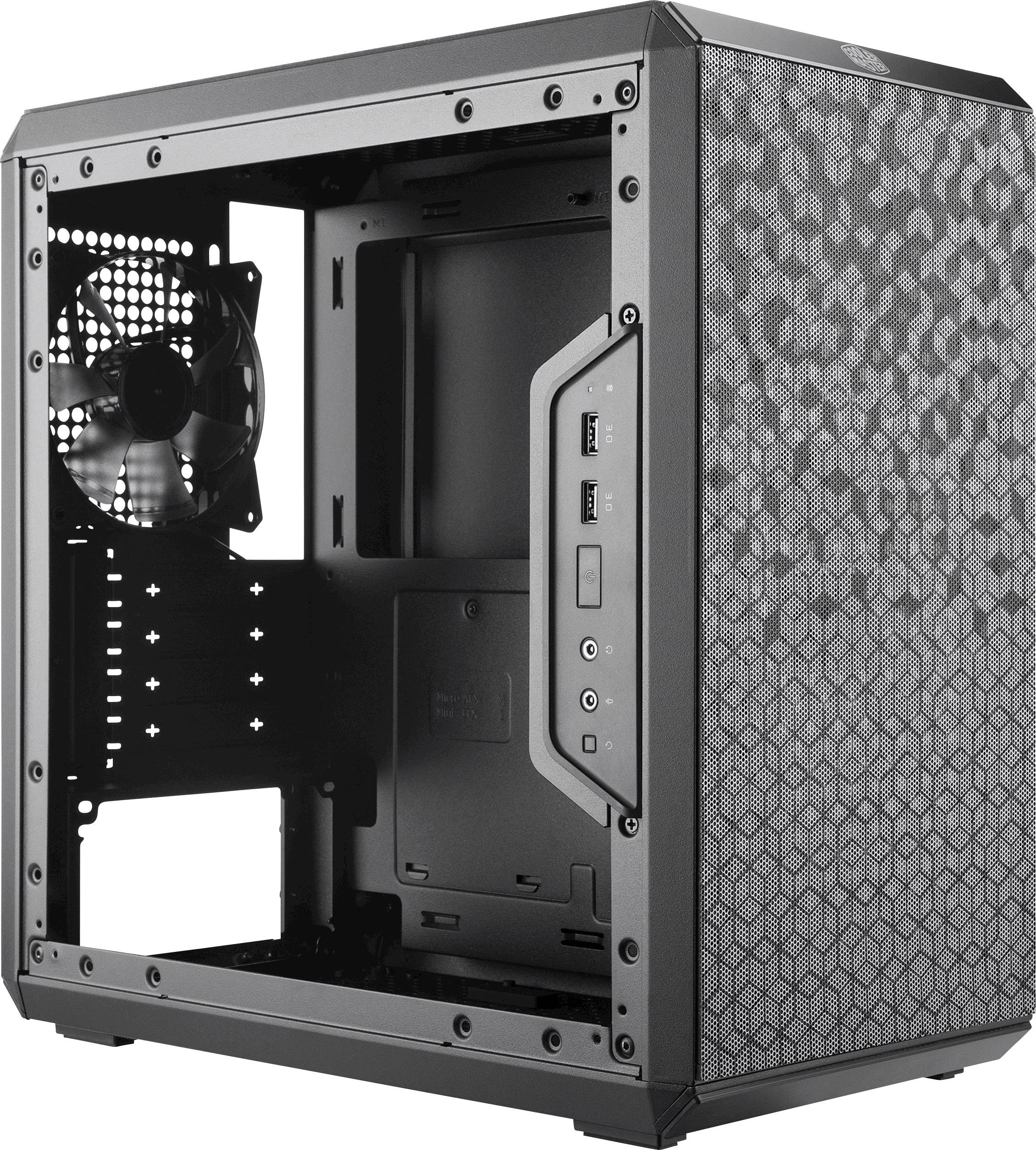 Cooler Master MasterBox Q300L Mini-Tower PC-Gehäuse Schwarz 1 vorinstallierter Lüfter, Staubfilter