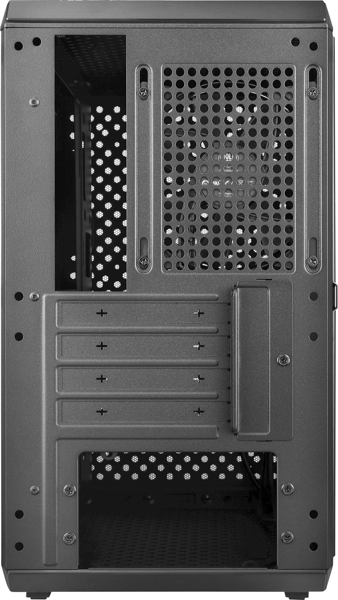 Cooler Master MasterBox Q300L Mini-Tower PC-Gehäuse Schwarz 1 vorinstallierter Lüfter, Staubfilter, Seitenfenster, Für AIO Wasserkühlung geeignet