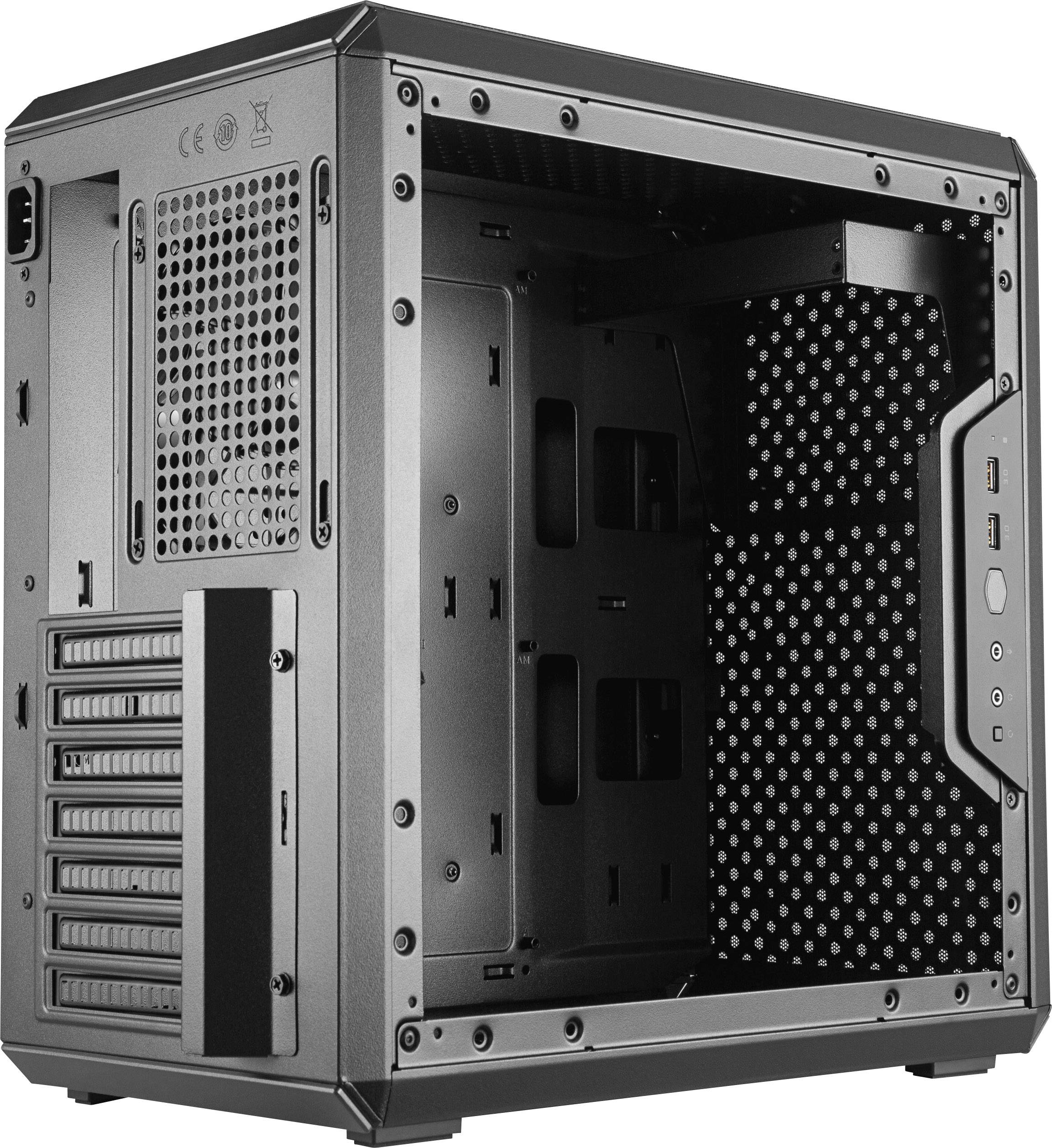 Cooler Master MasterBox Q500L Midi-Tower PC-Gehäuse Schwarz 1 vorinstallierter Lüfter, Seitenfenste
